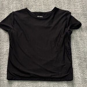 wild fable Black Short Sleeve Crewneck Tee